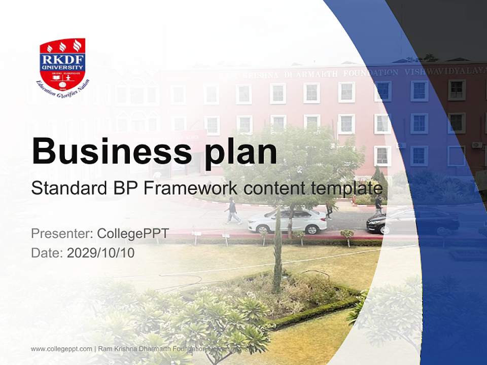 Ram Krishna Dharmarth Foundation University Competition/Entrepreneurship Contest PPT Template4:3 ratio PPT effect preview image9