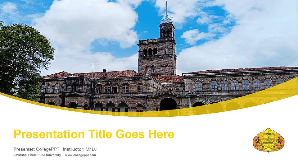 Savitribai Phule Pune University Course/Courseware Creation PPT Template16:9 ratio PPT effect preview image