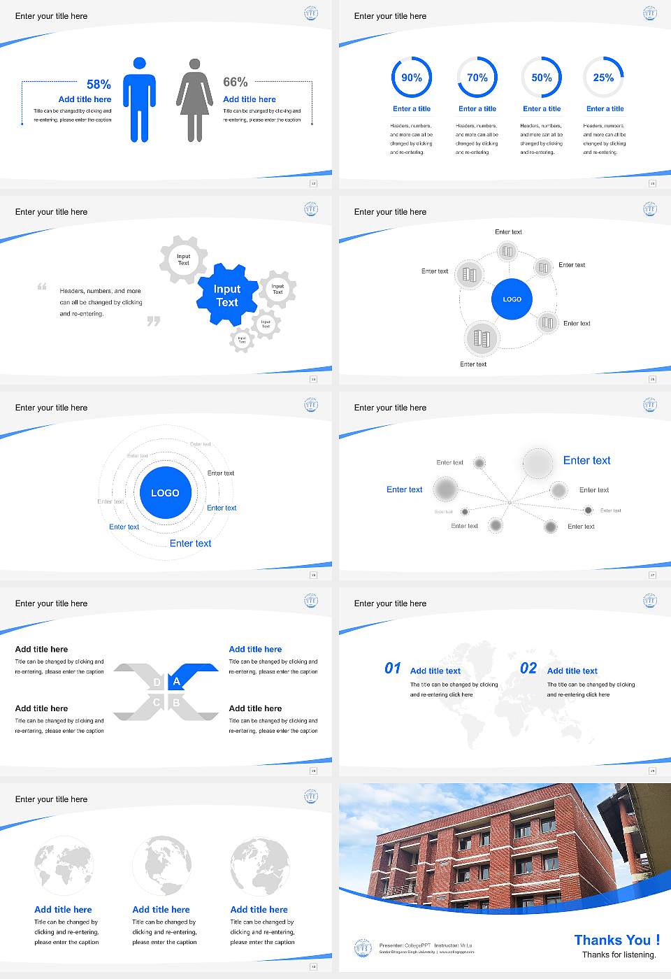 Sardar Bhagwan Singh University Course/Courseware Creation PPT Template16:9 ratio PPT effect preview image4