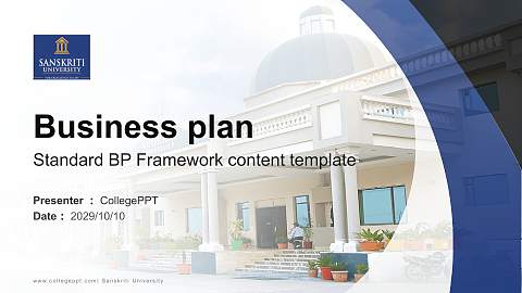 Sanskriti University Competition/Entrepreneurship Contest PPT Template