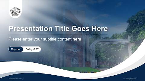 Sambalpur University Lecture Sharing and Networking Event PPT Template