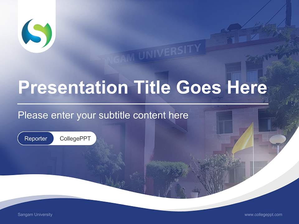 Sangam University Lecture Sharing and Networking Event PPT Template4:3 ratio PPT effect preview image4