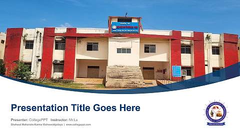 Shaheed Mahendra Karma Vishwavidyalaya Course/Courseware Creation PPT Template