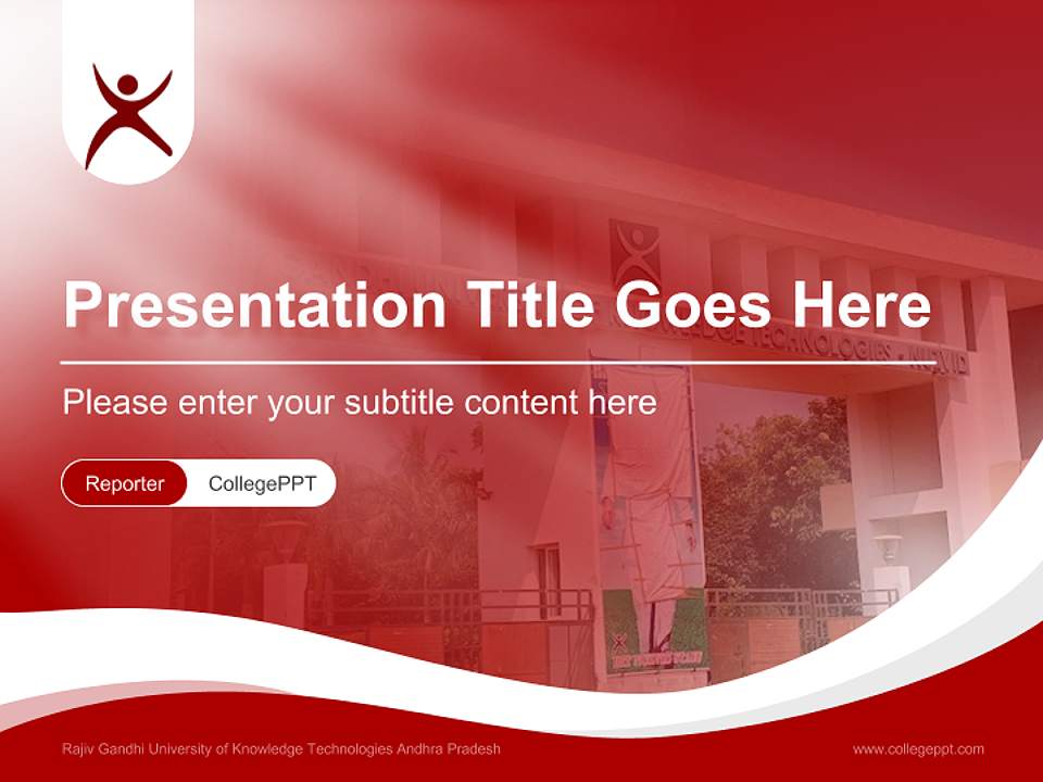 Rajiv Gandhi University of Knowledge Technologies Andhra Pradesh Lecture Sharing and Networking Event PPT Template4:3 ratio PPT effect preview image4