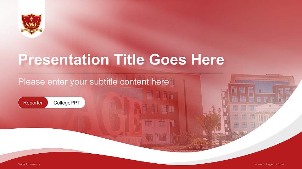 Sage University Lecture Sharing and Networking Event PPT Template16:9 ratio PPT effect preview image1