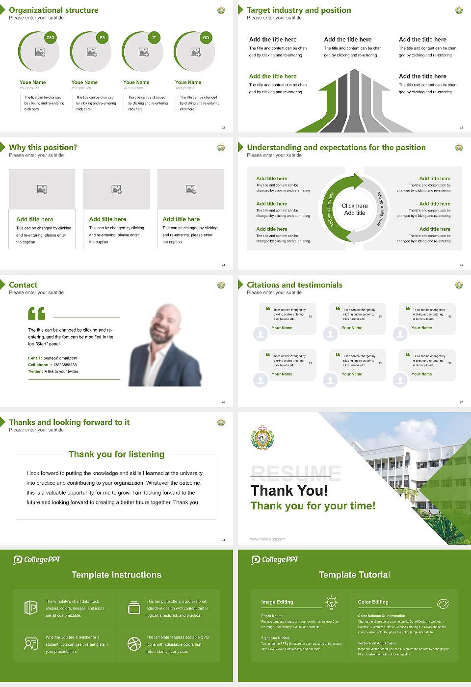 Sam Higginbottom Institute of Agriculture, Technology & Sciences Resume PPT Template16:9 ratio PPT effect preview image4