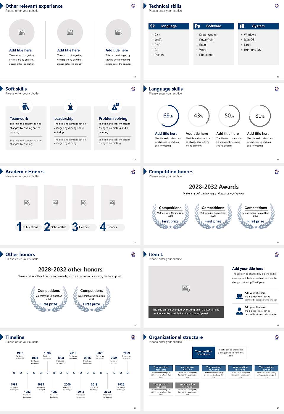 Shaheed Mahendra Karma Vishwavidyalaya Resume PPT Template16:9 ratio PPT effect preview image3