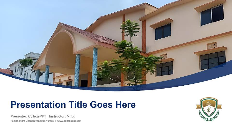 Ramchandra Chandravansi University Course/Courseware Creation PPT Template16:9 ratio PPT effect preview image