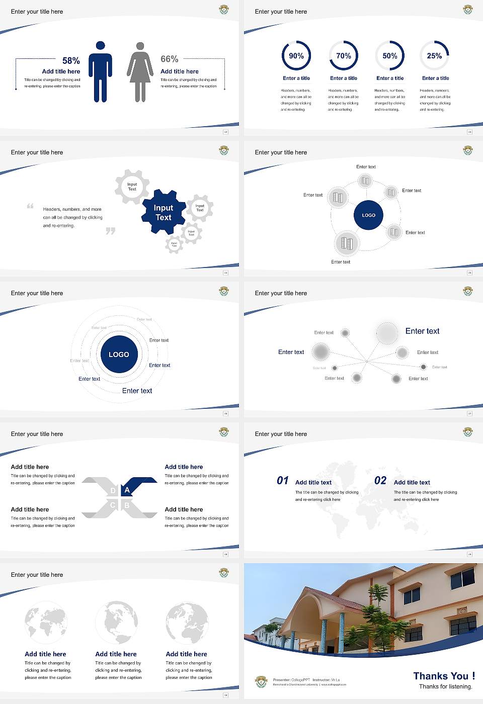 Ramchandra Chandravansi University Course/Courseware Creation PPT Template16:9 ratio PPT effect preview image4
