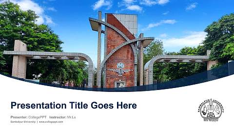 Sambalpur University Course/Courseware Creation PPT Template