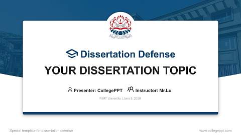RIMT University Graduation Thesis Defense PPT Template