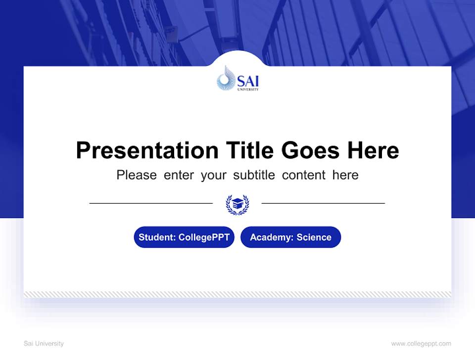 Sai University National Scholarship Defense PPT Template4:3 ratio PPT effect preview image4