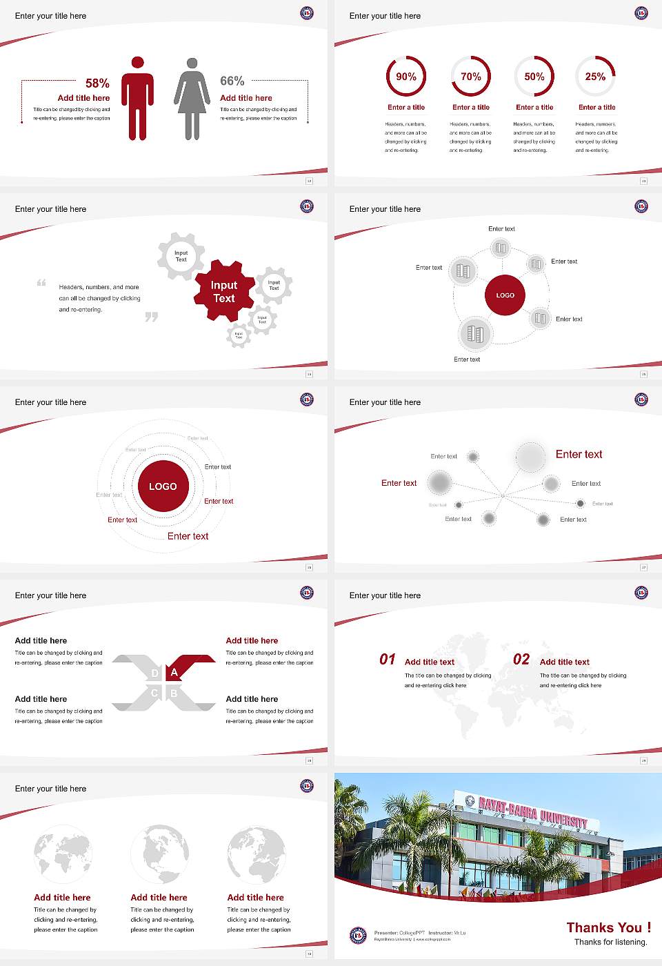 Rayat Bahra University Course/Courseware Creation PPT Template16:9 ratio PPT effect preview image4