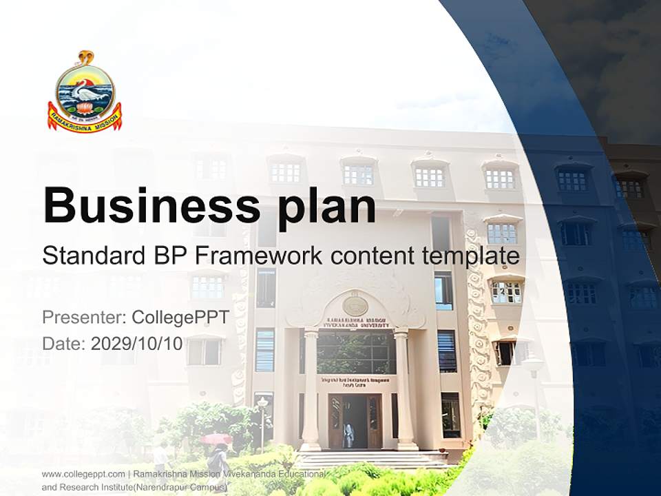 Ramakrishna Mission Vivekananda Educational and Research Institute(Narendrapur Campus) Competition/Entrepreneurship Contest PPT Template4:3 ratio PPT effect preview image9