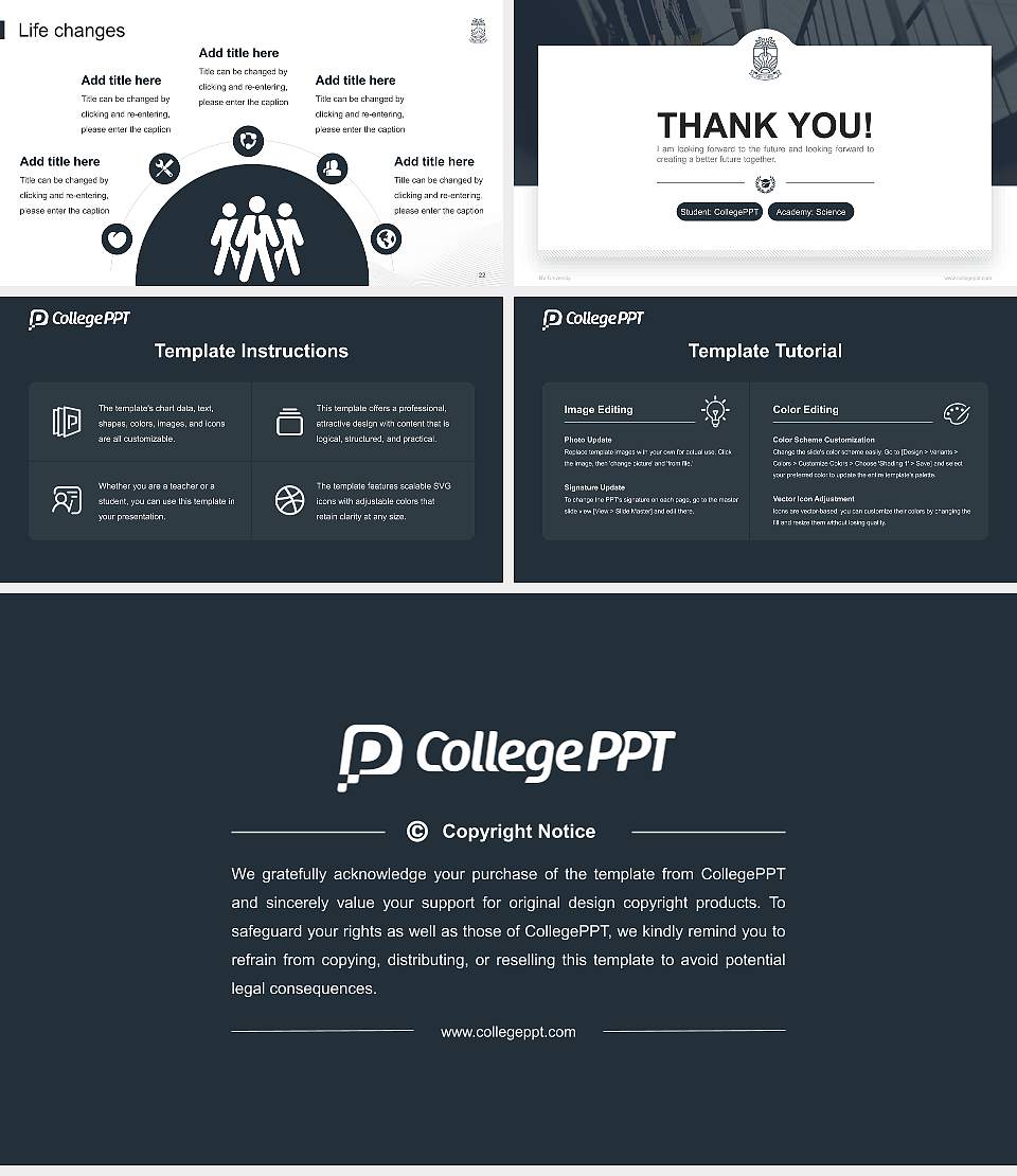 RV University National Scholarship Defense PPT Template16:9 ratio PPT effect preview image4