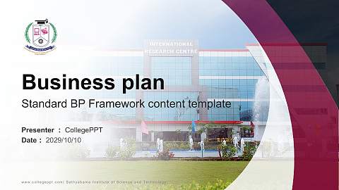 Sathyabama Institute of Science and Technology Competition/Entrepreneurship Contest PPT Template