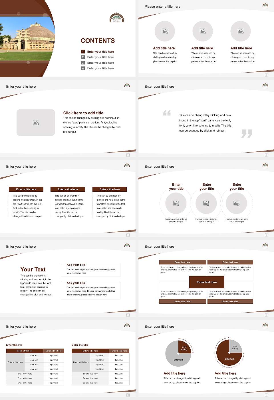 Sanchi University of Buddhist-Indic Studies Course/Courseware Creation PPT Template16:9 ratio PPT effect preview image2