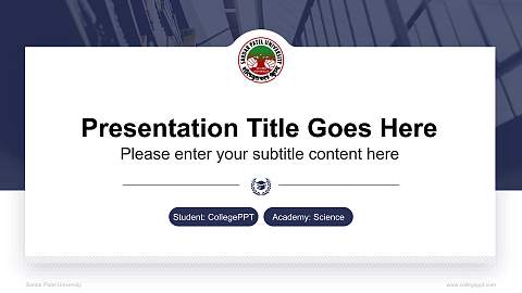 Sardar Patel University National Scholarship Defense PPT Template
