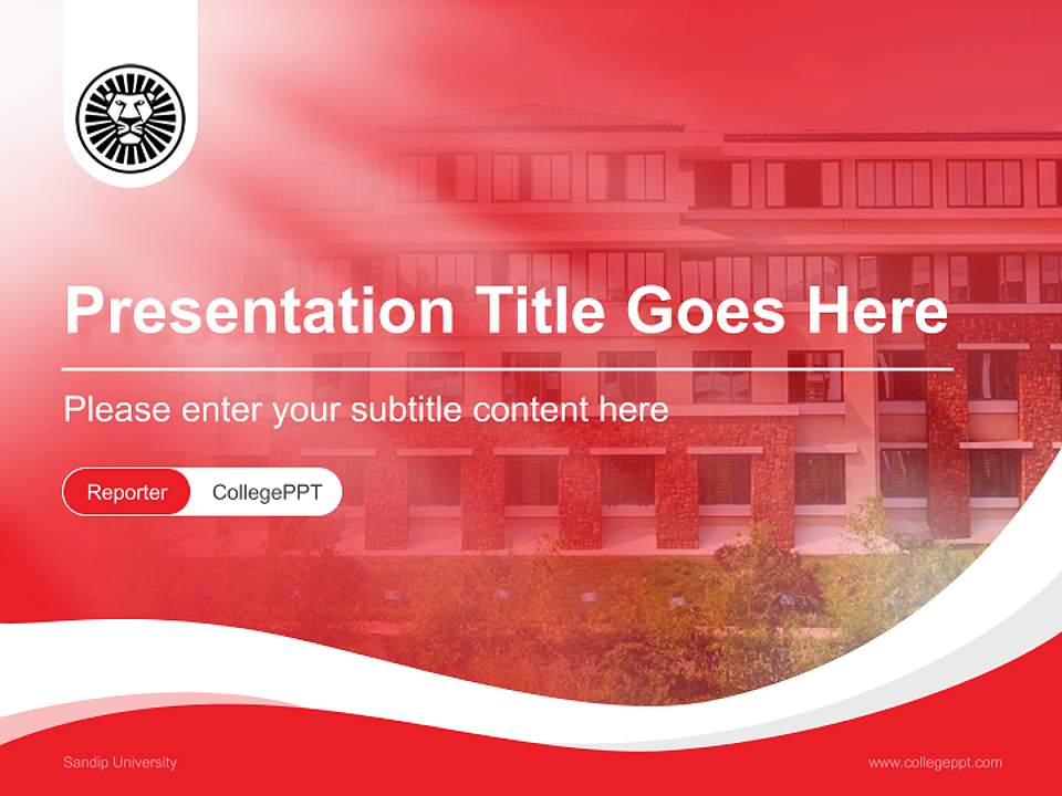 Sandip University Lecture Sharing and Networking Event PPT Template4:3 ratio PPT effect preview image4