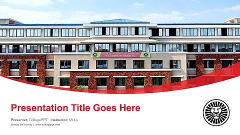 Sandip University Course/Courseware Creation PPT Template
