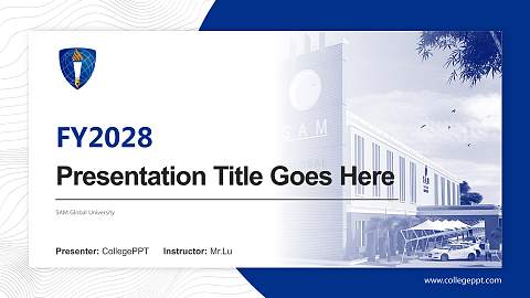 SAM Global University Academic Presentation/Research Findings Report PPT Template