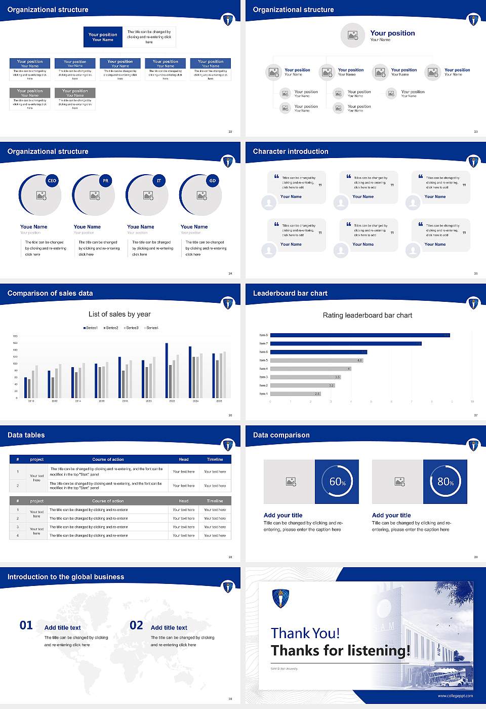 SAM Global University Academic Presentation/Research Findings Report PPT Template16:9 ratio PPT effect preview image4