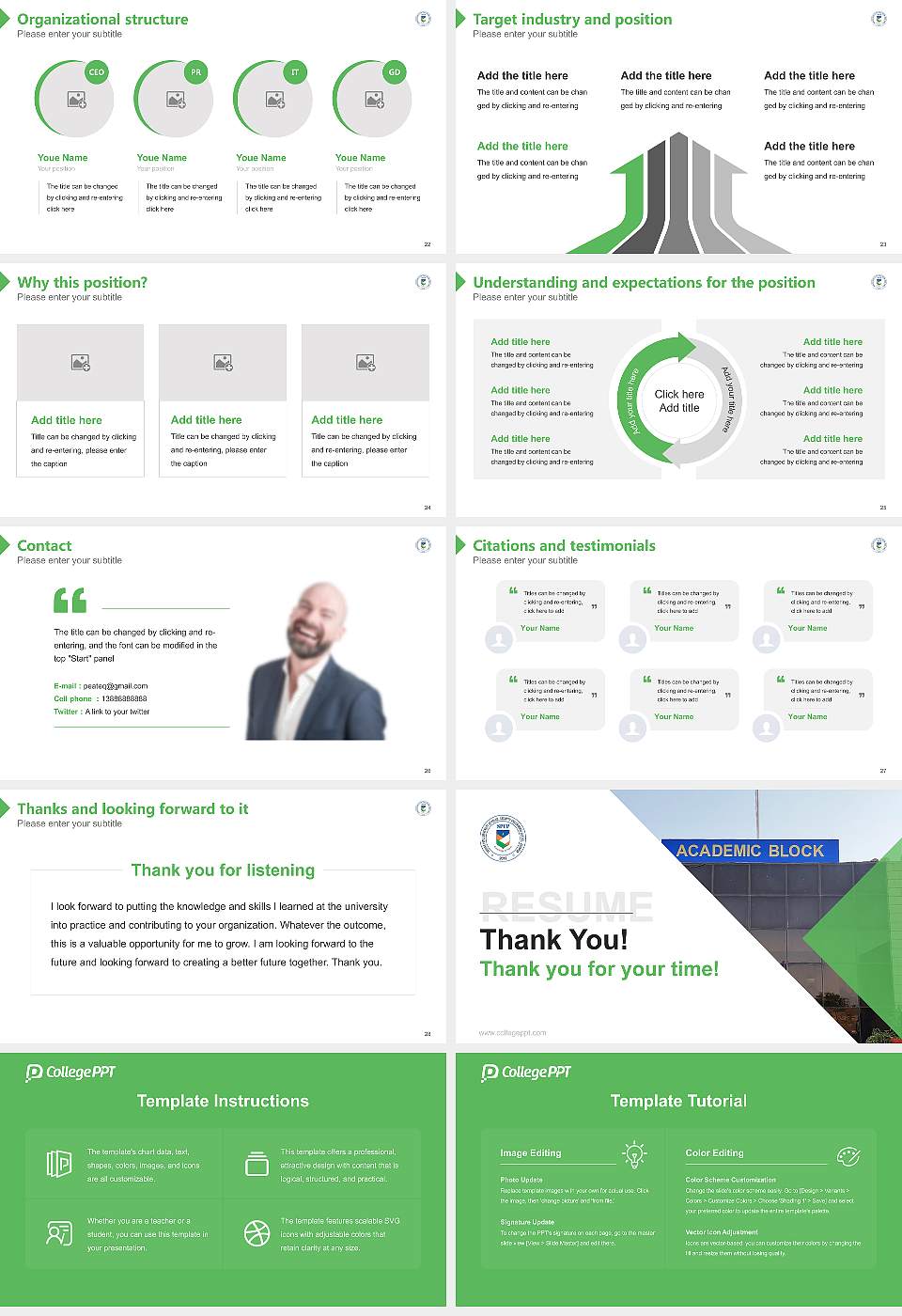 Sardar Patel University of Police, Security and Criminal Justice Resume PPT Template16:9 ratio PPT effect preview image4