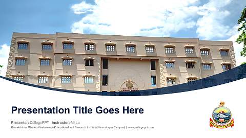 Ramakrishna Mission Vivekananda Educational and Research Institute(Narendrapur Campus) Course/Courseware Creation PPT Template