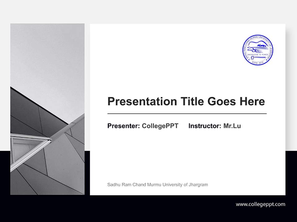 Sadhu Ram Chand Murmu University of Jhargram General PPT Template4:3 ratio PPT effect preview image6