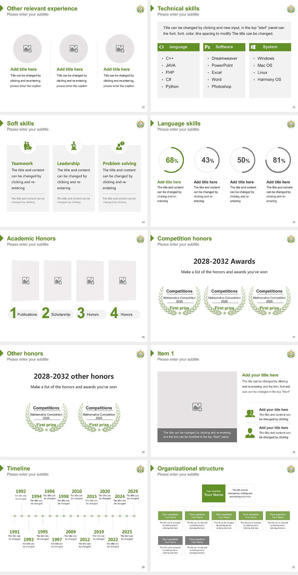 Sam Higginbottom Institute of Agriculture, Technology & Sciences Resume PPT Template4:3 ratio PPT effect preview image3
