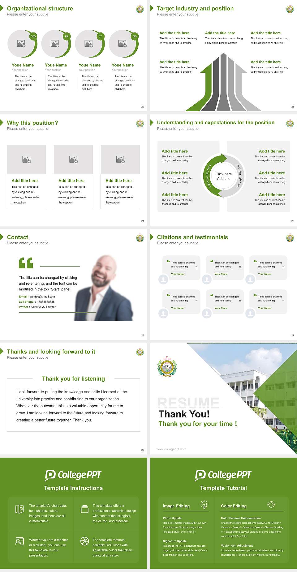 Sam Higginbottom Institute of Agriculture, Technology & Sciences Resume PPT Template4:3 ratio PPT effect preview image4