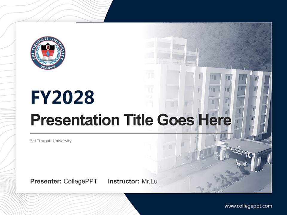 Sai Tirupati University Academic Presentation/Research Findings Report PPT Template4:3 ratio PPT effect preview image5