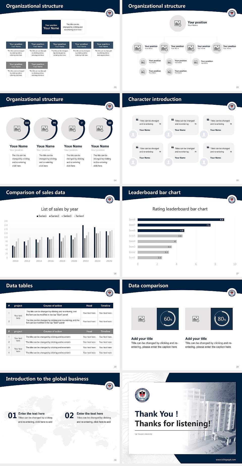 Sai Tirupati University Academic Presentation/Research Findings Report PPT Template4:3 ratio PPT effect preview image4