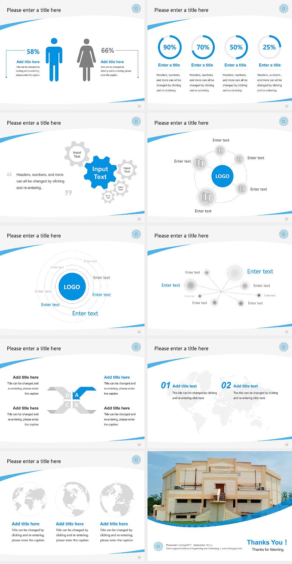 Sant Longowal Institute of Engineering and Technology Course/Courseware Creation PPT Template4:3 ratio PPT effect preview image4