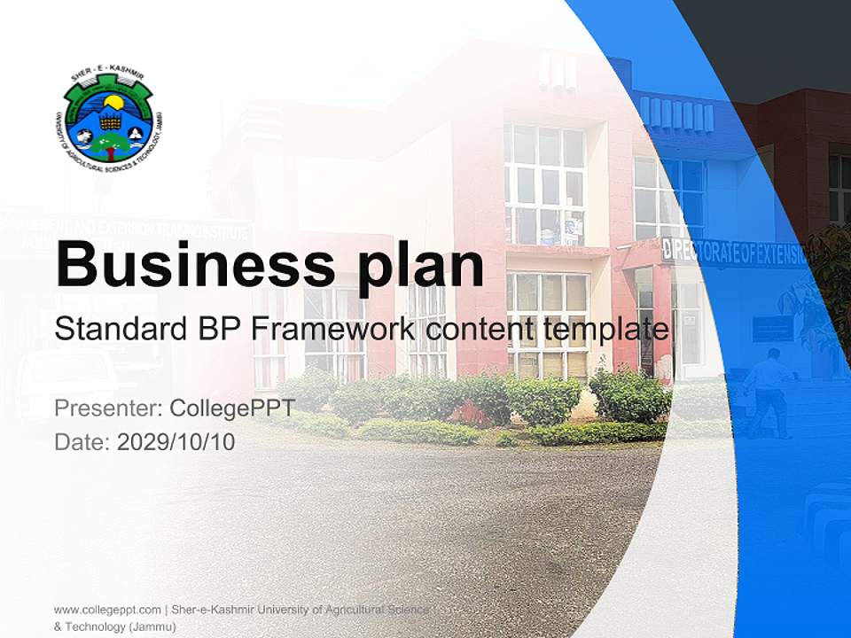 Sher-e-Kashmir University of Agricultural Science & Technology (Jammu) Competition/Entrepreneurship Contest PPT Template4:3 ratio PPT effect preview image9