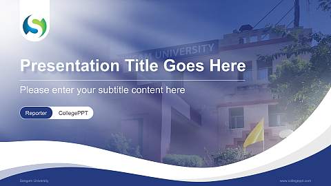 Sangam University Lecture Sharing and Networking Event PPT Template