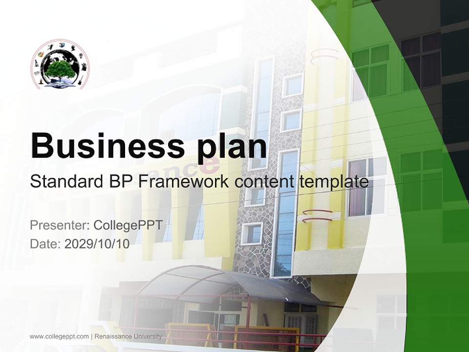 Renaissance University Competition/Entrepreneurship Contest PPT Template4:3 ratio PPT effect preview image9