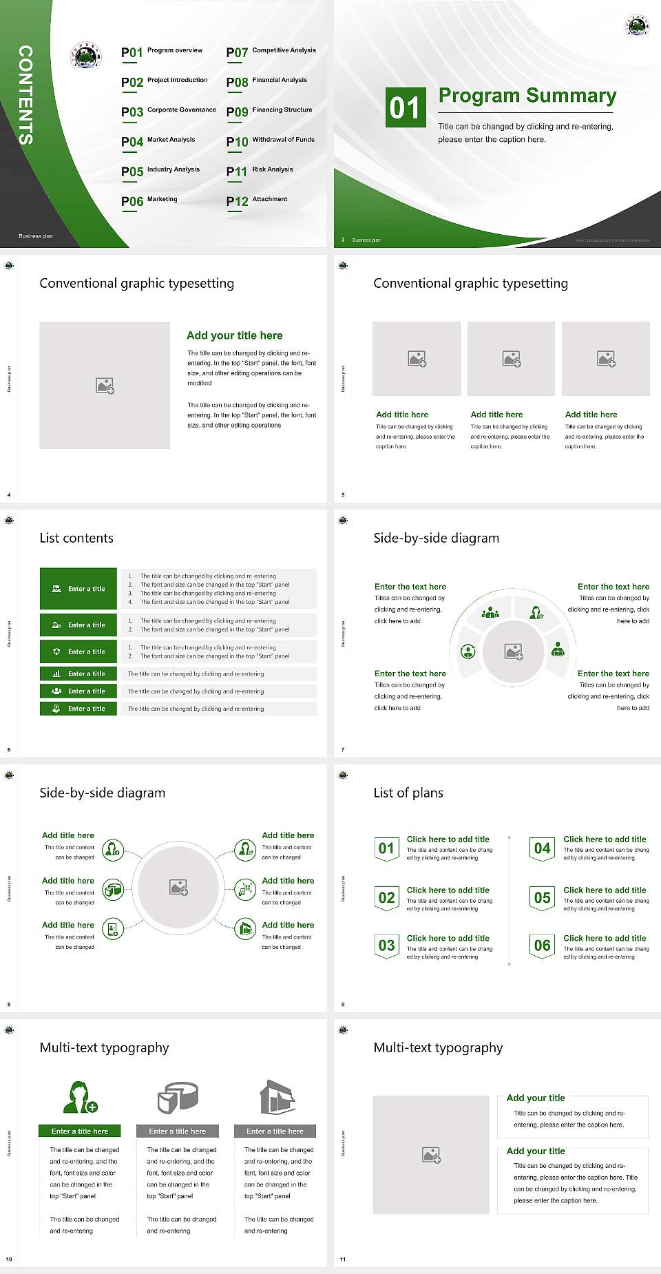 Renaissance University Competition/Entrepreneurship Contest PPT Template4:3 ratio PPT effect preview image2