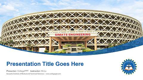 Saveetha Institute of Medical and Technical Sciences Course/Courseware Creation PPT Template