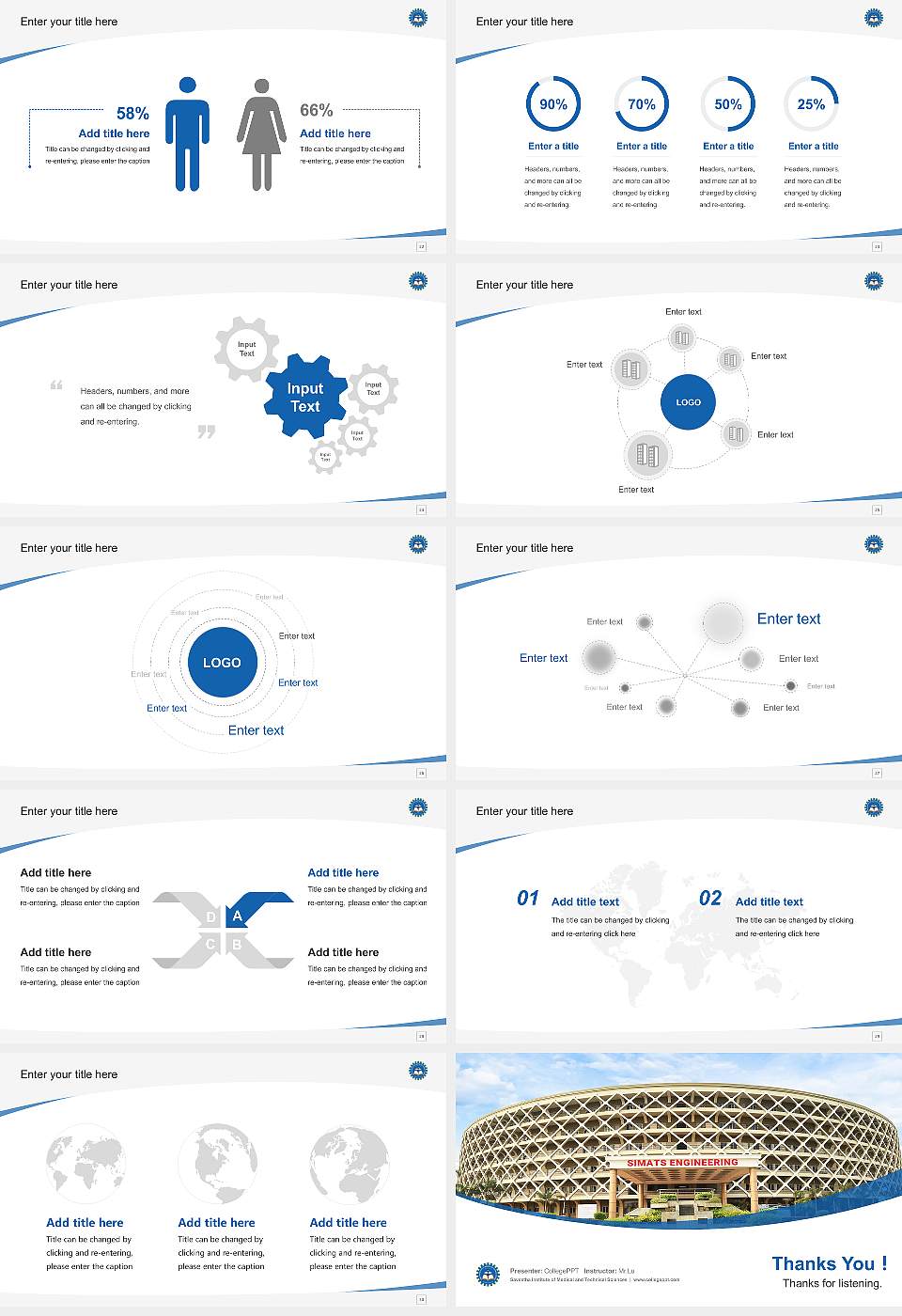 Saveetha Institute of Medical and Technical Sciences Course/Courseware Creation PPT Template16:9 ratio PPT effect preview image4