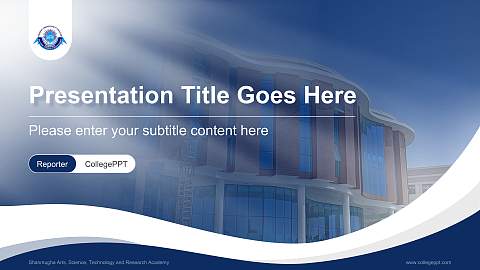 Shanmugha Arts, Science, Technology and Research Academy Lecture Sharing and Networking Event PPT Template