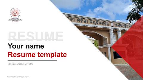 Rama Devi Women’s University Resume PPT Template