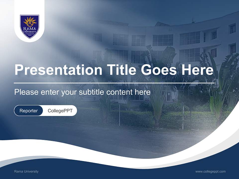 Rama University Lecture Sharing and Networking Event PPT Template4:3 ratio PPT effect preview image4