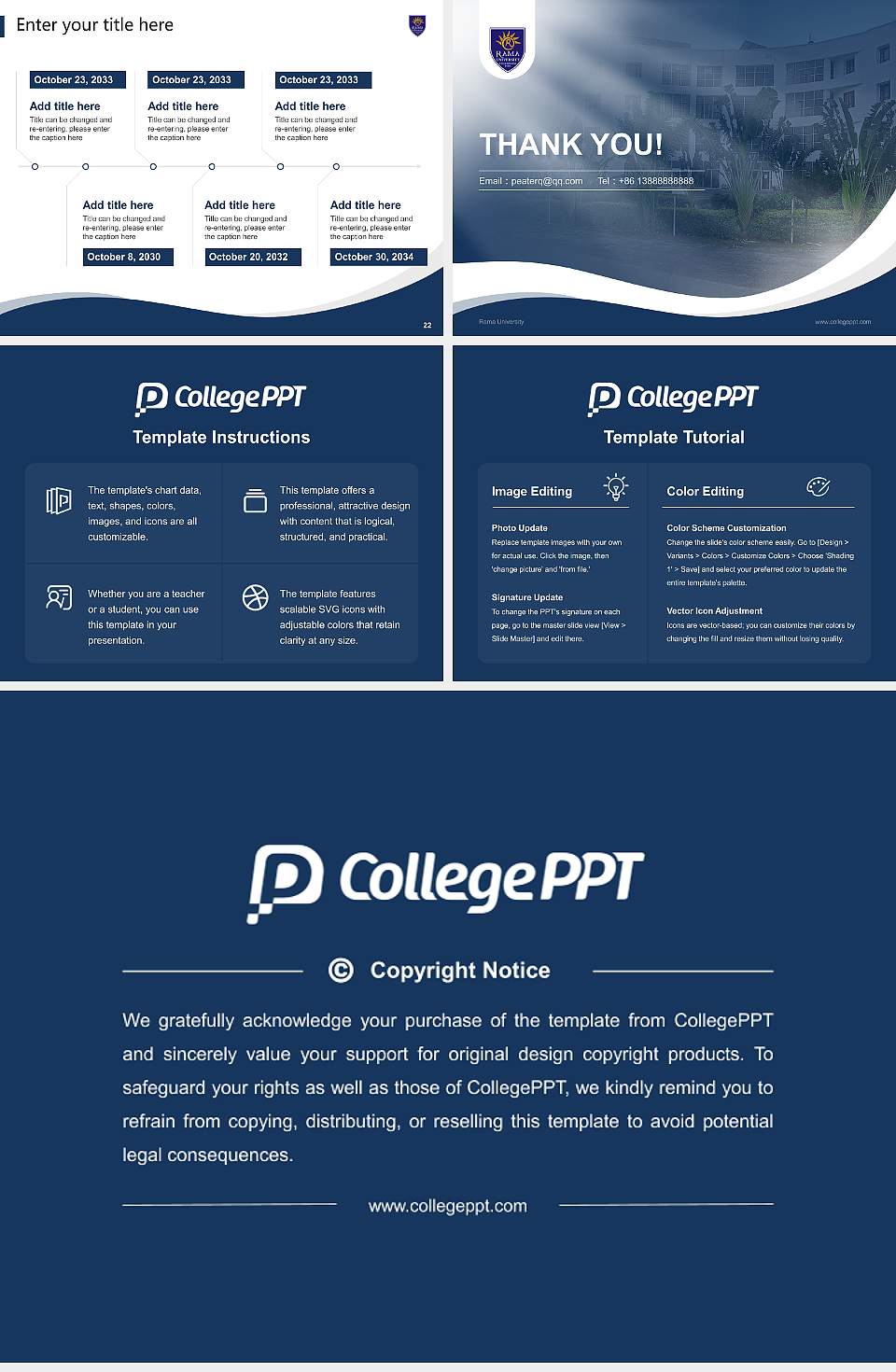 Rama University Lecture Sharing and Networking Event PPT Template4:3 ratio PPT effect preview image4