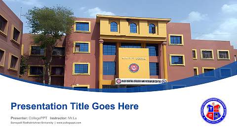 Sarvepalli Radhakrishnan University Course/Courseware Creation PPT Template