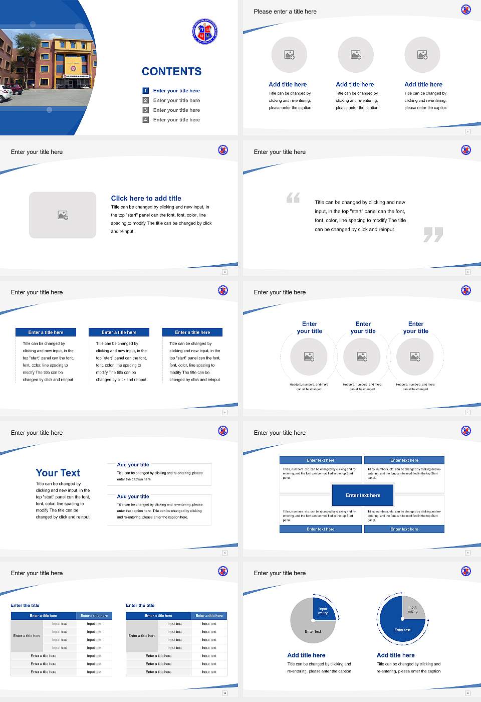 Sarvepalli Radhakrishnan University Course/Courseware Creation PPT Template16:9 ratio PPT effect preview image2