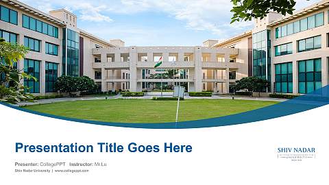 Shiv Nadar University Course/Courseware Creation PPT Template