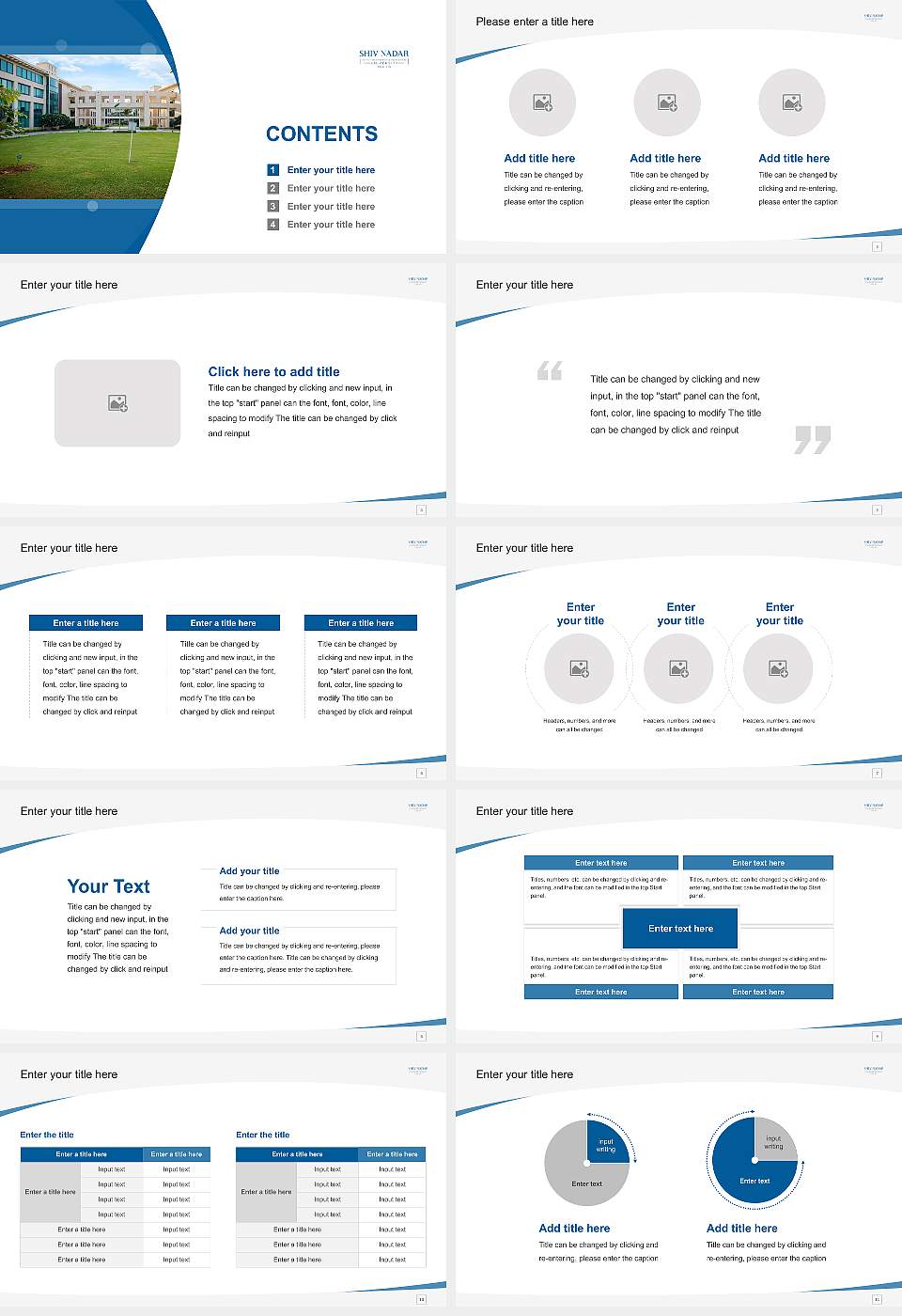 Shiv Nadar University Course/Courseware Creation PPT Template16:9 ratio PPT effect preview image2