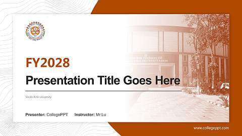 Sarala Birla University Academic Presentation/Research Findings Report PPT Template