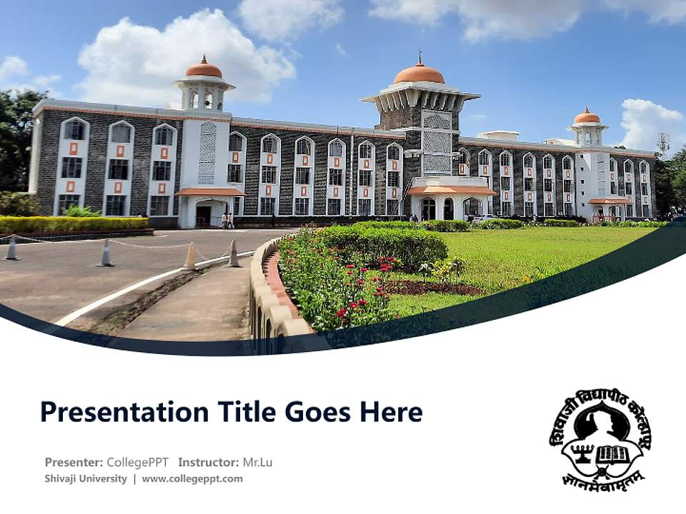 Shivaji University Course/Courseware Creation PPT Template4:3 ratio PPT effect preview image5
